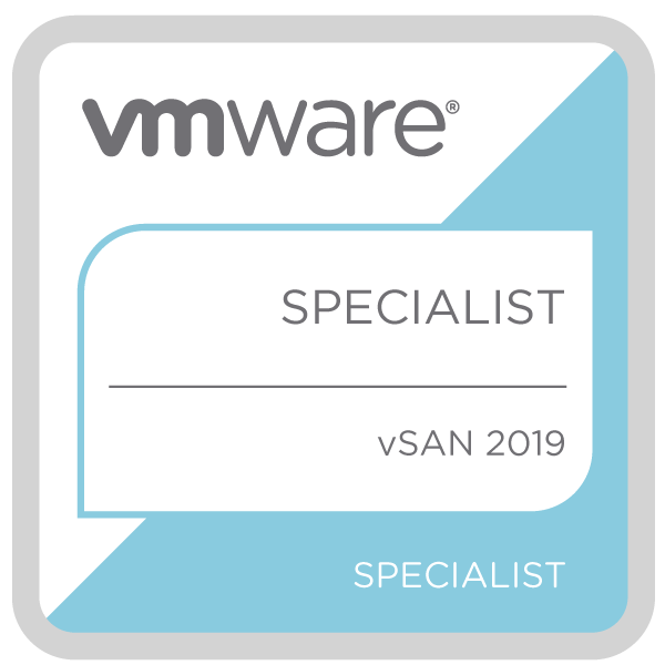 VMware Specialist - vSAN 2019