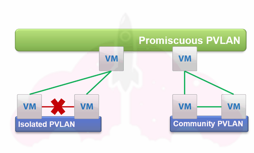 vmware distributed virtual switch private vlans security