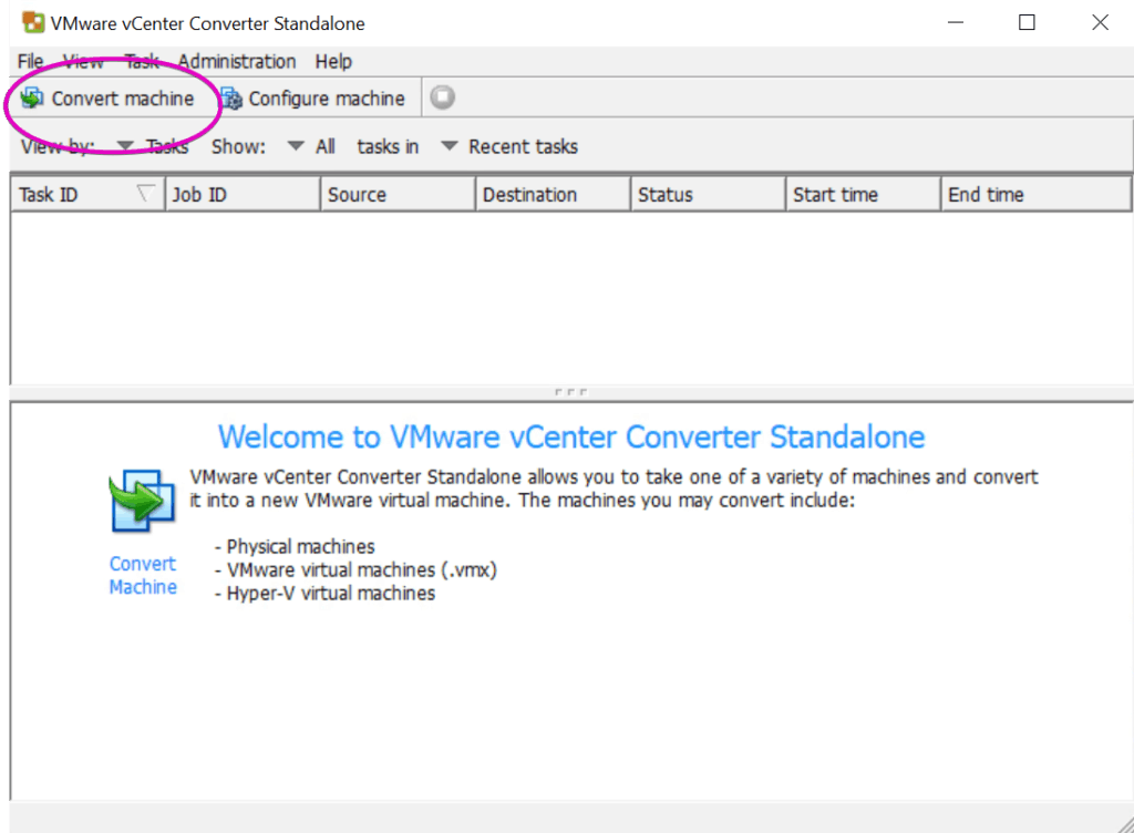 Kali Linux VMware Converter