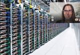 A remote working seeing through the eyes of a Google Glass user in a data centre