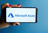 Microsoft Azure logo displayed on a phone