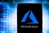 The Microsoft Azure logo displayed on a smartphone