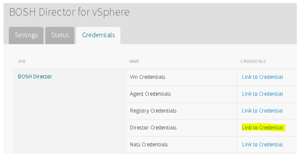PKS Get Bosh Director Credentials
