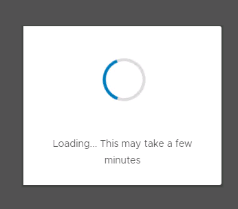 Machine generated alternative text:
Loading... This may take a few minutes 