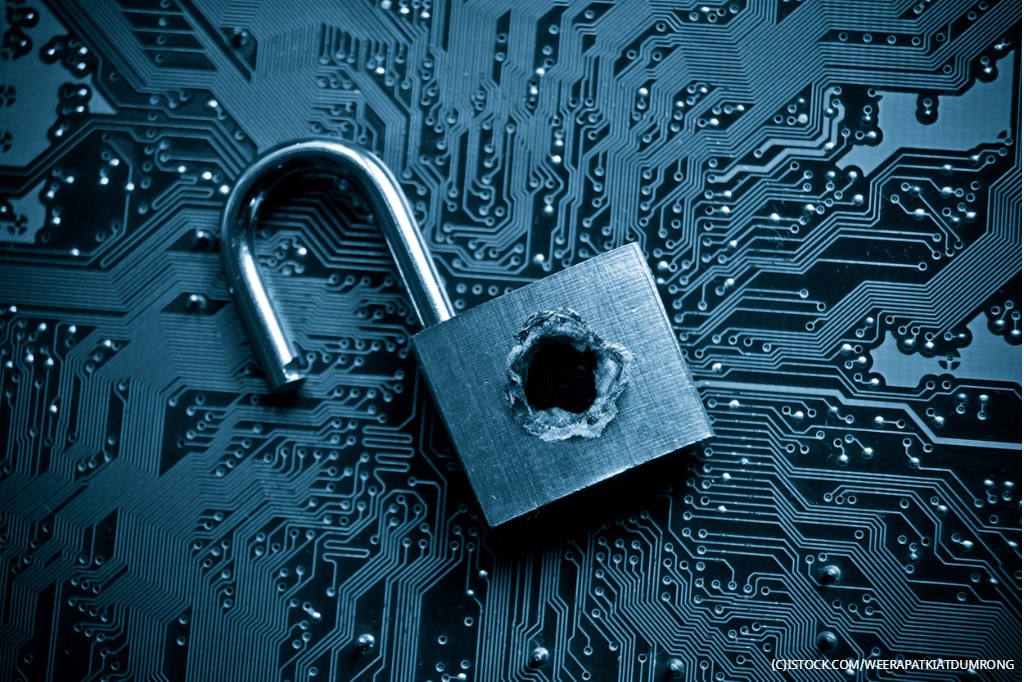 An open padlock.