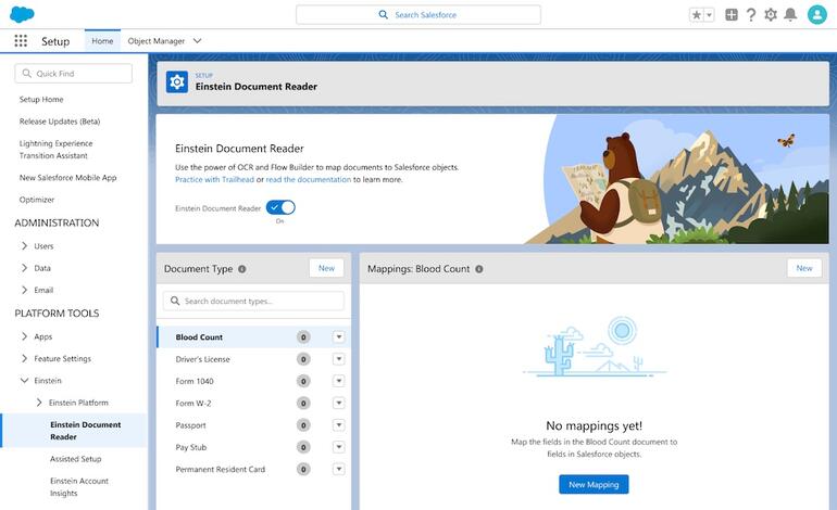 Salesforce Einstein Document Reader