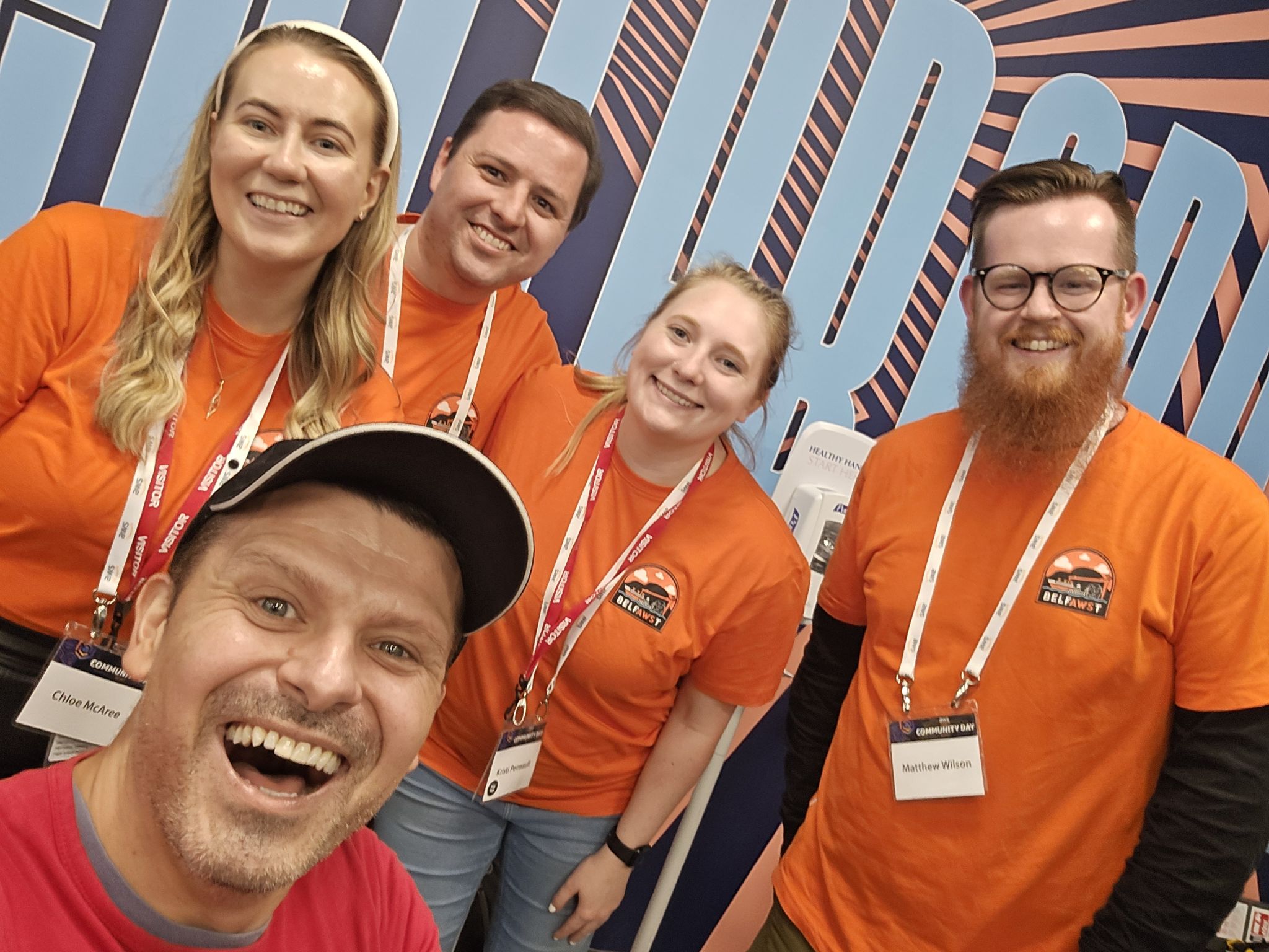 AWS Community Belfast organizers and codingmatheus