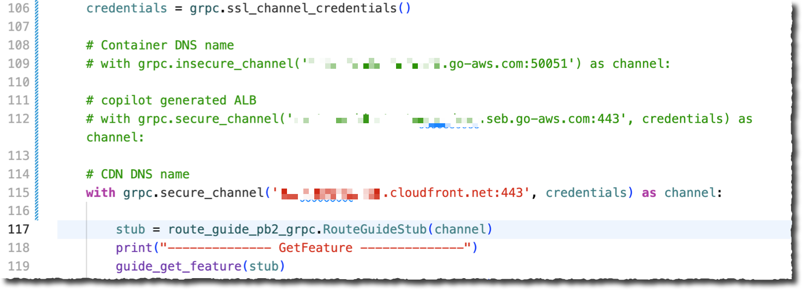 gRPC client application demo - source code