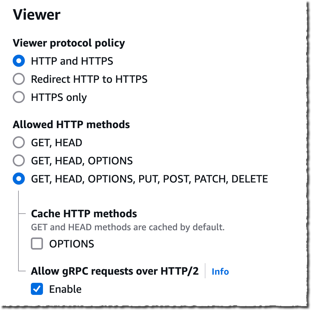 CloudFront - Viewer Policy