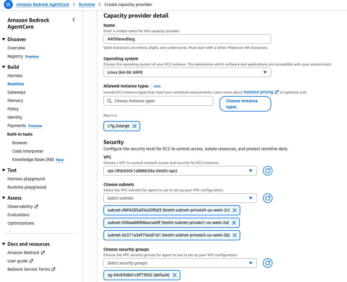 ACI Create Capacity Provider 2